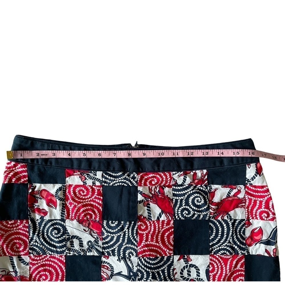 Vineyard Vines Nautical Patchwork Skort Size 8 - image 5